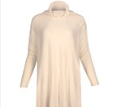 Cream cowl new arrivals neck sweater